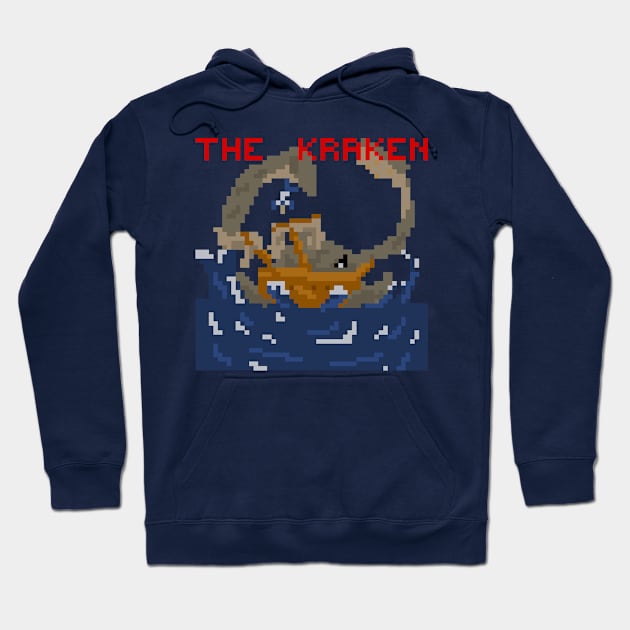 The Kraken Attack Pixelart Hoodie by ManicWax